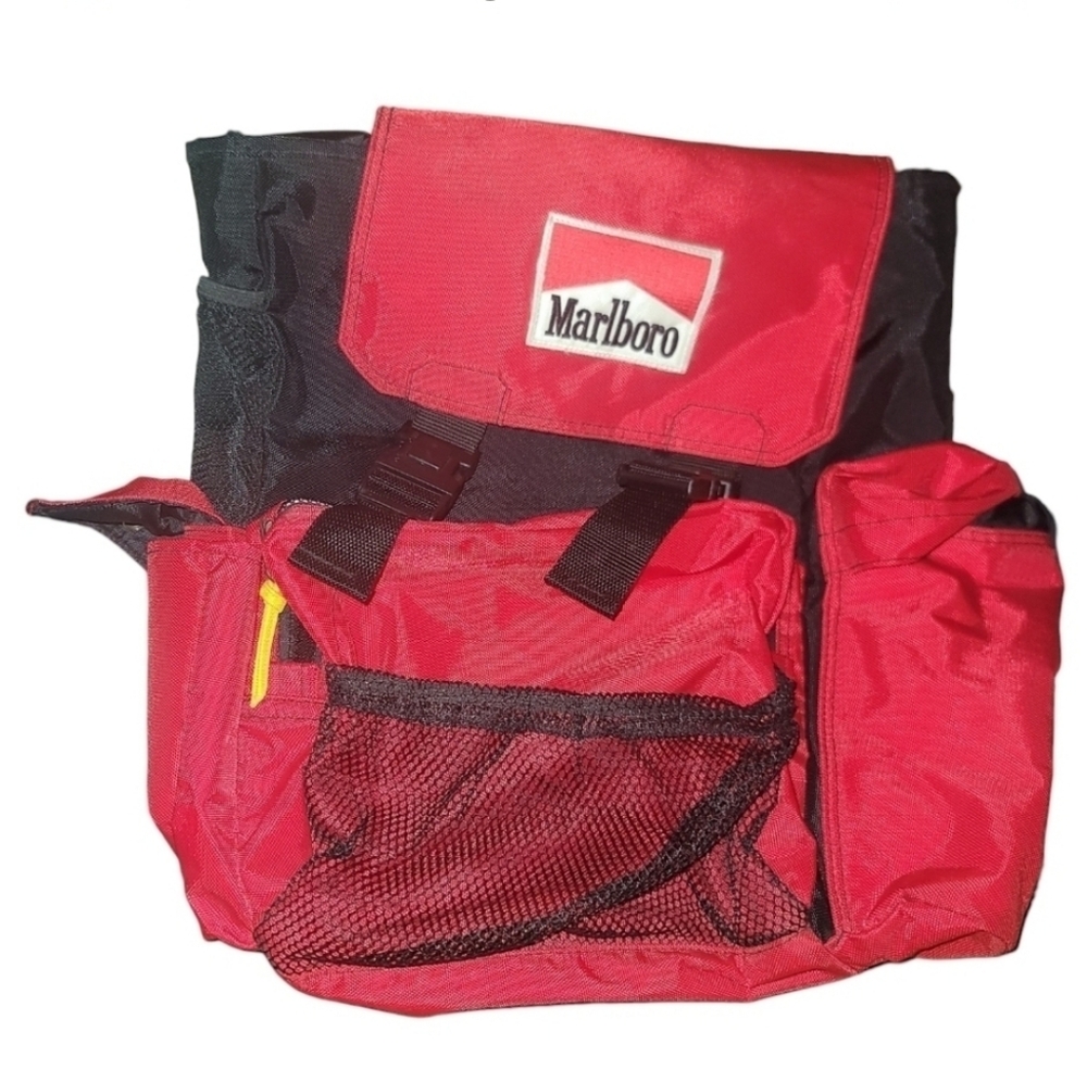 Marlboro Red and Black Backpack - Picture 1 of 3